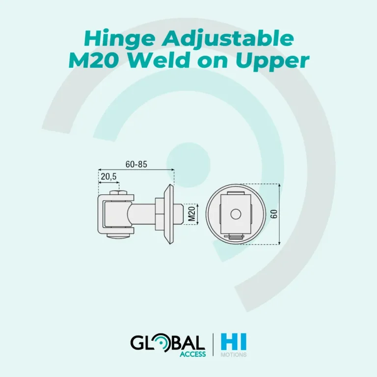 Hinge Adjustable M20 Weld on Upper