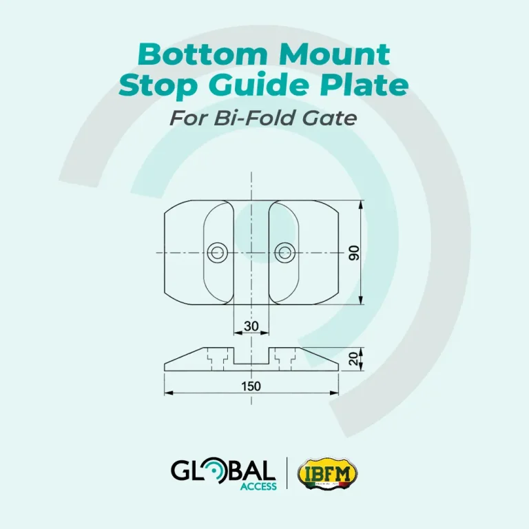 IBFM Bottom Mount Stop Guide Plate for Bi-Fold Gate