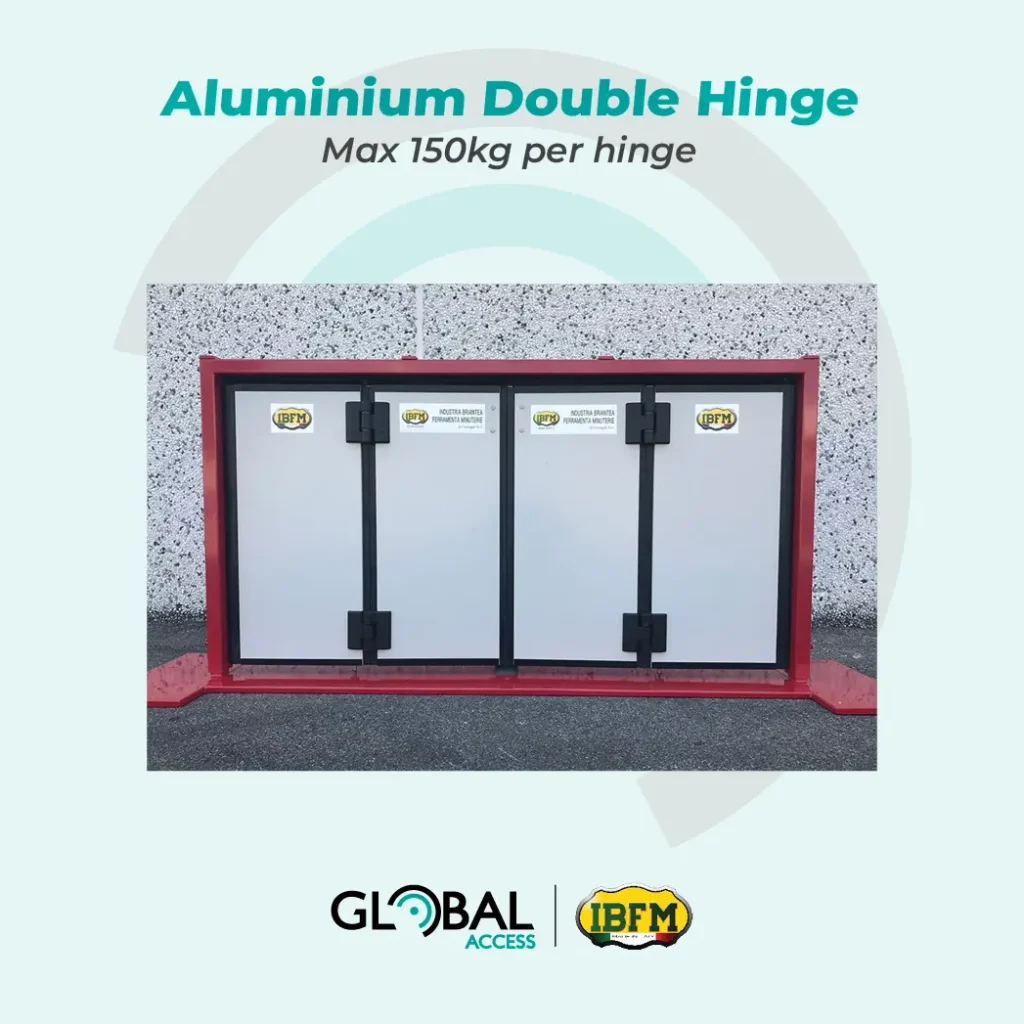 IBFM Aluminum Double Hinge Max 150kg per hinge