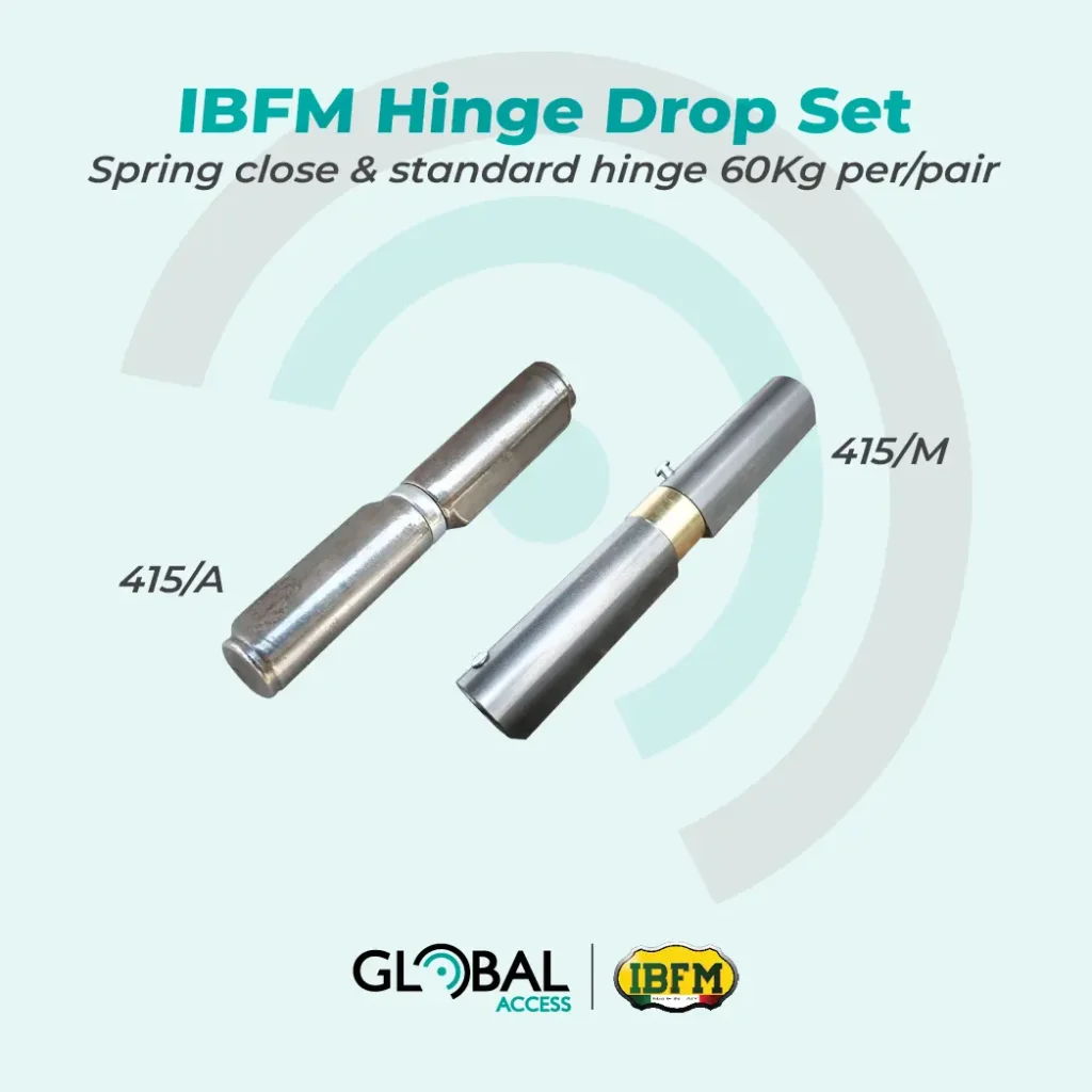 IBFM Hinge Drop Set - Spring close & standard hinge 60Kg